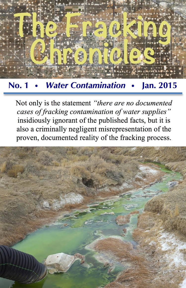 FrackingCHRONICLES-No.1-WaterContamination-FrontCover